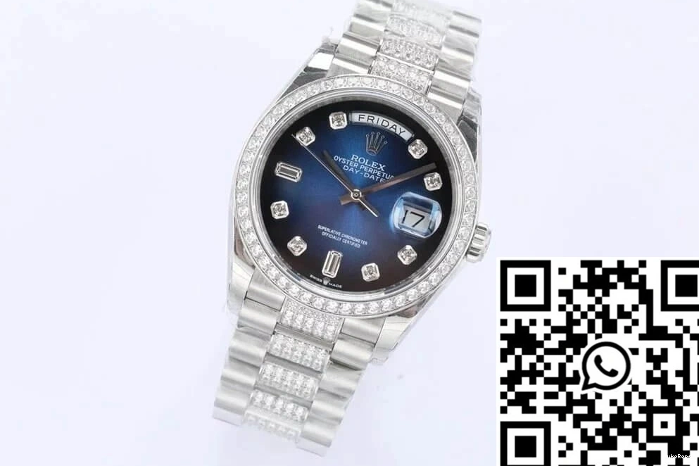 Factory Diamond M128349RBR-0016 Date EW Bezel Rolex Day 0403